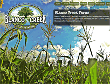Tablet Screenshot of blancocreekfarms.com